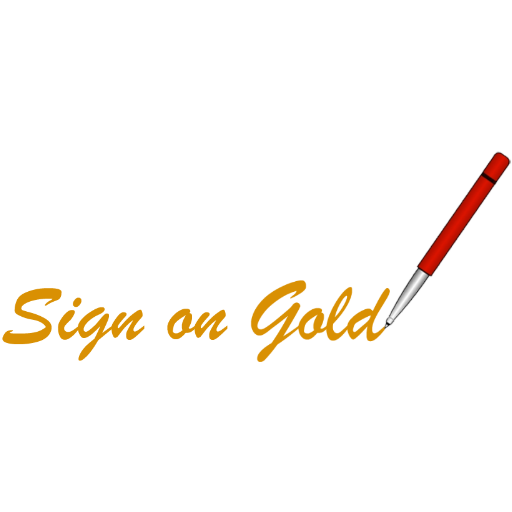 Sign On Gold